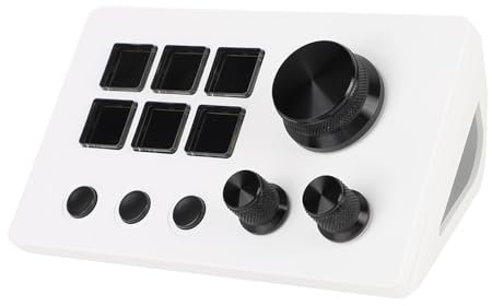 Cuifati Visuelle Tastatur mit Knöpfen 6 Tasten LCD Benutzerdefinierte Tastaturen Visuelle Tastatur für OBS für Twitch für OS X PC