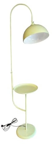 bamyum Gorkiede Stehleuchte Metall, Stehlampe Wohnzimmer, Moderne Stehleuchte für Schlafzimmer, Kinderzimmer mit E27 Fassung, 30 cm Breit, verstellbarer Lampenschirm, Stehluchte mit Ablage, Minz Grün