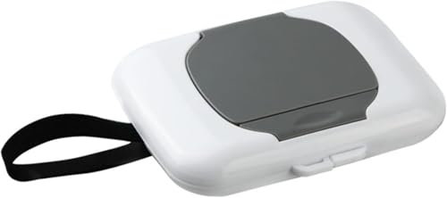 Qintreesify 1 porta salviettine da viaggio riutilizzabile per salviettine umidificate contenitore per passeggini dispenser da appendere custodia riutilizzabile per salviettine umidificate sicure porta