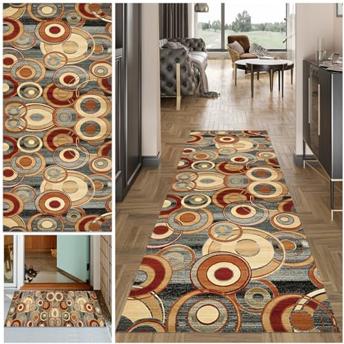 Alfombra Cocina Lavable Antideslizante Alfombra Larga para Pasillo Alfombra Comedor Pasillo Alfombras de área Felpudo Alfombra Corredor Pasillo para Entrada Lavanderia Salón Dormitorio40 x 100 cm