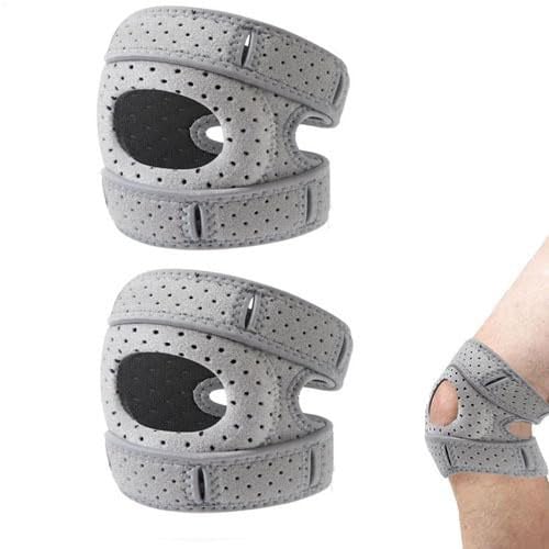 Generisch 2PCS Kniebandage, Knee Braces, Trainings-Knieschoner, Knieschoner Für Sportler, Verstellbare Kniebandage Zum Tanzen