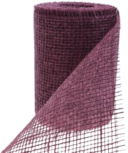 Tischläufer Jute Tischband Juteband Weinrot 15cm x 10m Dekoration Herbst Deko Hochzeit