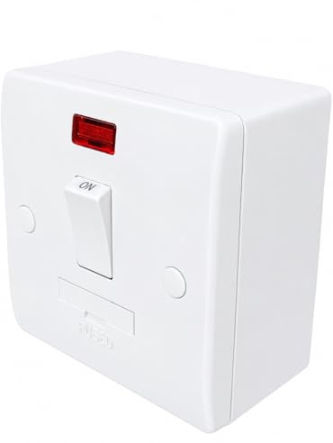 ELECTRICAL FUSED SPUR (SWITCHED FUSED SPUR WITH NEON AND 35MM PATTRESS BOX)