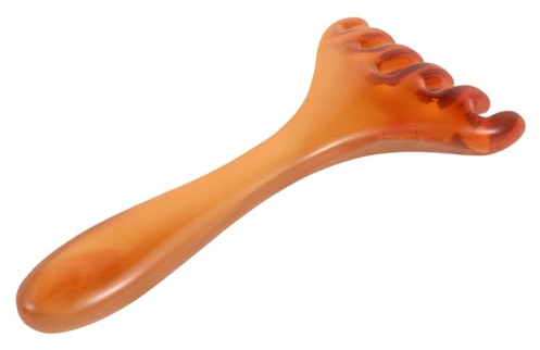 ZUNOXAZ Kopfhautmassagegerät Gua Sha Kamm aus Kunstharz mit Breiten Zinken für Entspannende Kopfhautmassage und Anti Frizz Haarpflege