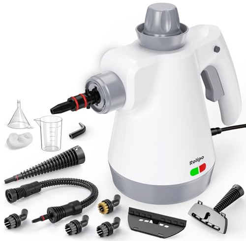 Rolipo Limpiador a vapor con accesorios de 12 piezas