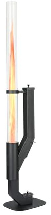 QH HeatRocket Pelletkamin P08 – Schwarz | Pelletkamin 5 kW