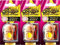 AREON Fresco Auto Vanille Bubble Gum Duft Kaugummi Rot Glas Duftflakon Set Flakon Holz Hängend Anhänger Spiegel 4ml (Pack x 3)