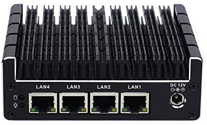 KINGDEL Smart Celeron J3160 Quad Core Compact Mini PC, 4GB DDR3 RAM, 64GB SSD, 4×LAN 1×COM 2×HD 2×USB3.0 W-11 Pro