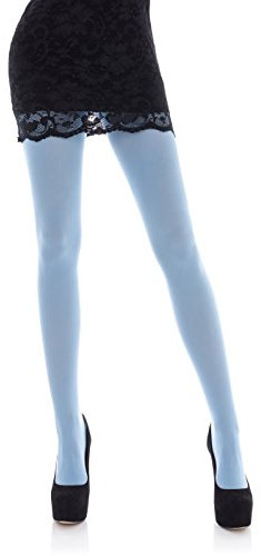 Romartex Collants opaques 60 deniers pour femme de, 23 couleurs, tailles SL, L, bleu clair