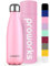 Proworks Performance Stainless Steel Sports Water Bottle | Double Insulated Vacuum Flask for 12 Hours Hot & 24 Hours Cold Drinks - Great for Home, Work, Gym & Travel - 350ml - BPA Free – Pastel Pink