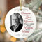 Personalised Photo Memorial Bauble Ceramic Ornaments Plaque Bereavement Remembrance Funeral Gifts Christmas Xmas Tree Decoration-Because someone we love is in heaven.