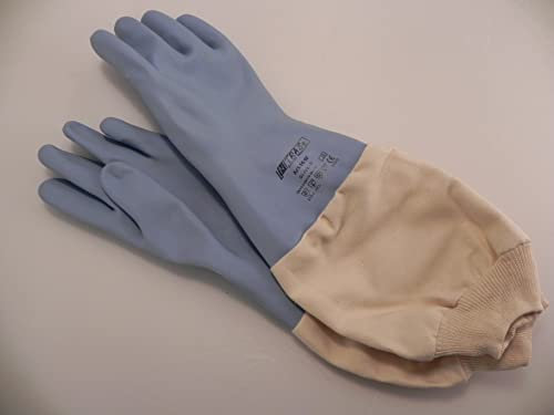 Generisch 1 Paar Gummihandschuhe Naturlatex Gr.8 m.Stulpe Schutzhandschuhe Schutz-Handschuh Gummi Latex Imker Imkerei
