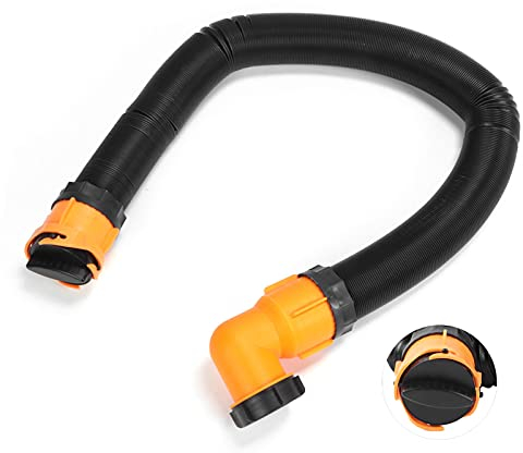 Kit de tuyau d'égout, tuyau de vidange coudé translucide pour camping-car pour camping-cars