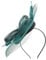 ABOOFAN Fascinator Hüte für Frauen Teeparty Stirnband Kopfbedeckung Hochzeit Cocktail Halloween Zubehör Schwarz, dunkelgrün, One size