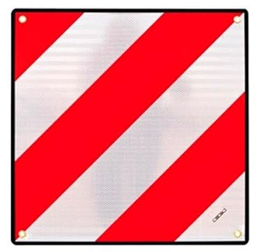 FASE Placa Salida De Carga V20 Flexible Abs Homologada 50X50 Perforada En Esquinas