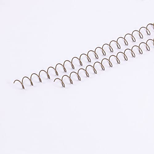 Craftelier - 2-Spiralen-Set zum Binden von Alben, Notizbüchern oder Agenden | Ideal für Scrapbooking und Bastelprojekte | Ø 1,27 cm (0,5) | Länge 30,5 cm (12) - Farbe Vintage Bronze