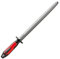 Acciaino regularcut tondo 30 cm manico rosso e nero