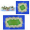 CHEVVY 6 Pezzi Costruzioni Giocattolo 25,5 x 25,5 cm con Pittura su Spiaggia ed Erba 100% Compatibili con Tutte le Principali Marche Classic Base per Gioco Creativo Costruire Torri