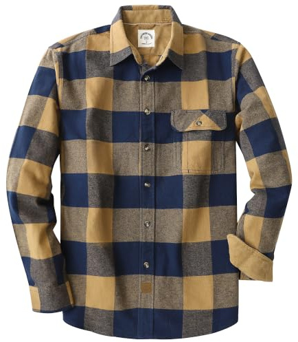 Dubinik® FlanellHemd Herren Herren Hemd Kariert FlanellHemd Herren Winter Warme Arbeitshemd