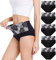 HAVVIS Women's High Waist Knickers Ladies Cotton Briefs Underwear Full Back Coverage Panties Plus Size Multipack (Brief 04-5 Pack - Black, XL)