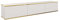 Mueble de TV Oro 175 cm, Mueble de televisón Colgante, Mueble de televisor, Distintos Colores, Muebles de salón, Estilo Moderno (Blanco)