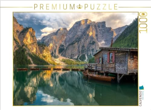 CALVENDO Puzzle Pragser Wildsee in Italien | 1000 Teile Lege-Größe 64 x 48 cm Foto-Puzzle für glückliche Stunden