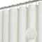 ROLIZOE Cream Shower Curtain - 256GSM Luxury Weighted Waffle Textured Heavy Duty Thick Fabric Shower Curtains with Stainless Steel Hooks for Bathroom, Superior Water Resistant, 183W x 183H, Cream