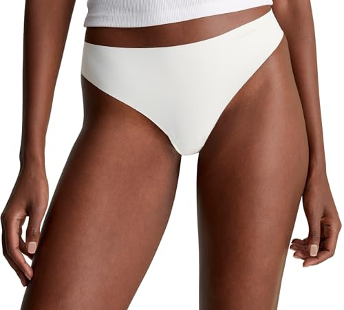 Calvin Klein Damen String Tanga, Elfenbein (Ivory), XL