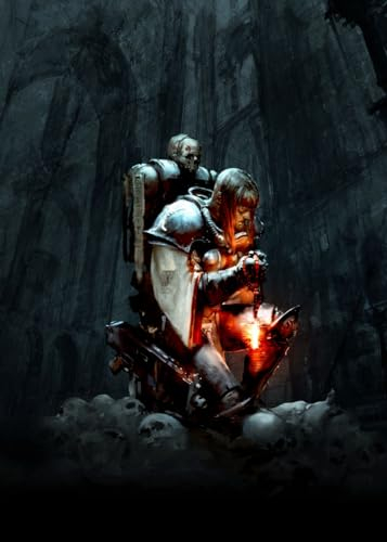 Displate Offiziell Warhammer MetallPoster Magnetische Befestigung Inklusive Lizenziert Bilder Hochwertiges Poster Warhammer 40,000 Art Sister of Battle Poster 45 cm x 32 cm