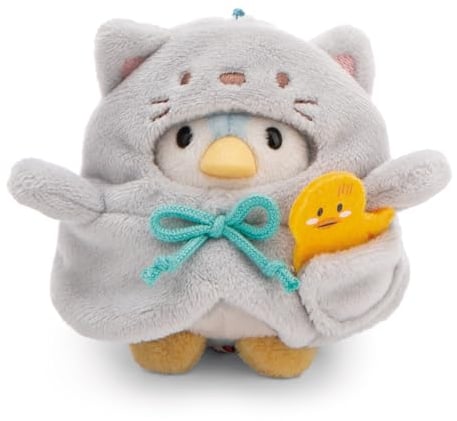 NICI MYMOCHI Kuscheltier Set - Pinguin Kuscheltier Waddle 8 cm mit Ente und Katzenkostüm in Geschenkbox, Flauschiges Stofftier zum Kuscheln, Spielen und Liebhaben - 61143
