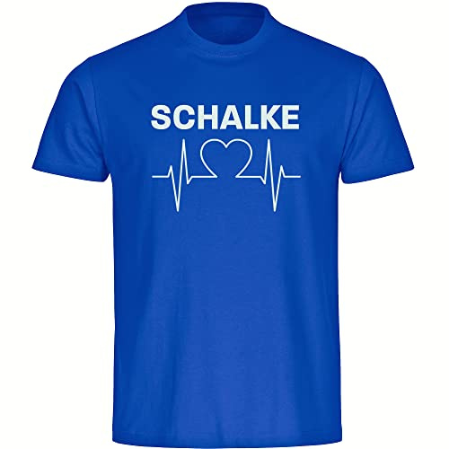 multifanshop Kinder T-Shirt - Schalke - Herzschlag