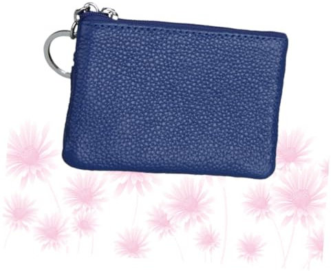 Yardenfun Multifunktionale Damen Geldbörse Pu Zipper Münzbeutel Für Schlüssel Und Kleingeld Und Für Alltag Blau