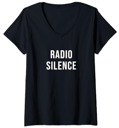 Womens Radio Silence V-Neck T-Shirt