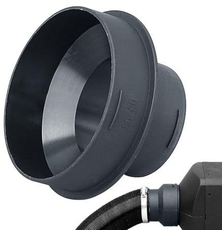 Xvilmaun Duct Reducer - 90mm to 60mm Pipe Reducer for Parking Heaters | Straight Air Heater Duct Connector, Small Duct Reducer for Excellent Heating Effects