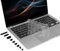 MOSISO Ultra Thin Keyboard Cover Skin with Dust Plugs Compatible with MacBook Air 13.6 inch M4 M3 M2 2025-2022, for Macbook Air 15 inch M4 M3 M2, for Mac Pro 14/16 M4/M3/M2/M1 2021-2025, Clear