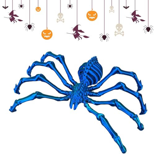 Raypontia -gedrucktes Spinnenspielzeug, -gedrucktes Spinnen-Fidget - Bewegliche Gelenke Wolf Spider Fidget Toys,Schreibtischspielzeug für Erwachsene zum Stressabbau, Halloween-Dekoration