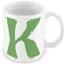 MUGGZ Alphabet Initial Letter K Mug with Monogram Each Letter Individual Design