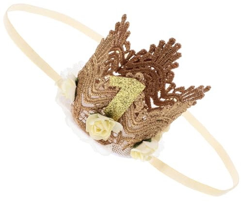 DRESSOOS Geburtstagskronenhut Für Baby Mädchen Fotodekor Hut 1 Geburtstag Party Zubehör