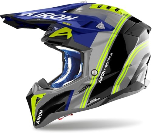 AIROH AVIATOR 3 HIMA BLUE GLOSS M