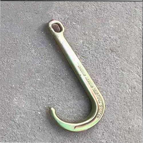 Obstáculos Coche Gancho De Grúa De Vástago Largo - Tipo J Cadena De Transporte - Gancho De Remolque En Forma De J Para Coche De 4T/5T, Cadena De Remolque Galvanizada De Seguridad Para Transporte Cuerd