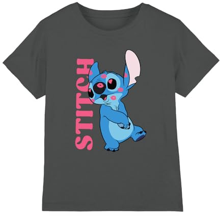 Lilo and Stitch Boy's Covered in Kisses Unisex Kids T Shirt