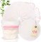 ROSE NACRE - 14 Coussinets d’Allaitement lavables en fibre de bambou ultra douce + 1 sac de lavage – Absorption optimale des fuites de lait – Hypoallergéniques et Apaisants