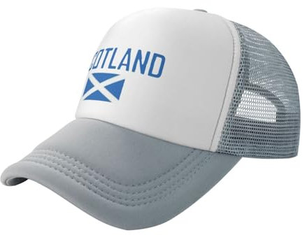 SMBHIAON Schottland Baseball Cap Unisex Sommer Mit Mesh-Rückenteilen,Sommermütze Mützen Für Herren Atmungsaktiv Stilvoll,Basecap Männer Sonnenschutz,Sport Mütze Herren Verstellbar