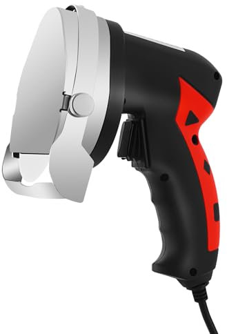Atnhyruhd 3000 tr/min 80 W - Couteau électrique pour kebab, kebab, kebab, gyroscopie, kebab - Épaisseur de coupe : 1-8 mm