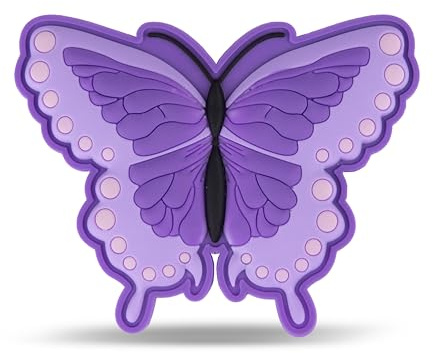 Belmil Patches mit Klettverschluss - kompatibel mit Schulranzen Comfy/Smarty (Violet Purple Butterfly)