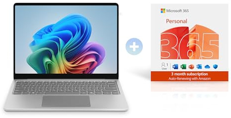 Microsoft Surface Laptop | Copilot+ PC | 13” LCD Touchscreen | Snapdragon® X Plus | 16GB Memory | 512GB Storage | Latest Model | Platinum| 3 Month 365