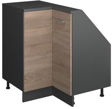 Vicco Mobile cucina angolare per sottotetto R-Line, Sonoma, 75.6 cm con 1 porta