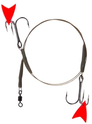 Skeater Deadbait Piketrace 7X7 - Stahlvorfach mit Drillingshaken