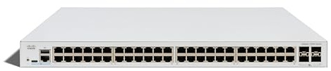 Cisco Catalyst C1300X-48T-4X Smart Switch, 48 Port GE, 4x10G SFP+, Limited Lifetime Protection (C1300X-48T-4X)