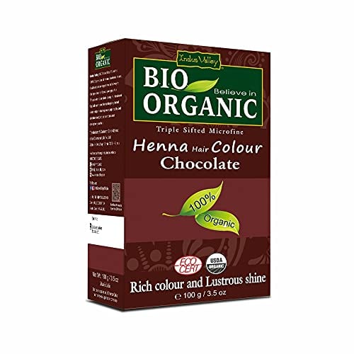 Indus Valley Bio Organic 100 % reine und natürliche Henna-Haarfarbe (CHOCOLATE)